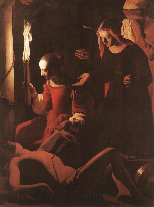 LA TOUR, Georges de The Dream of St Joseph sf